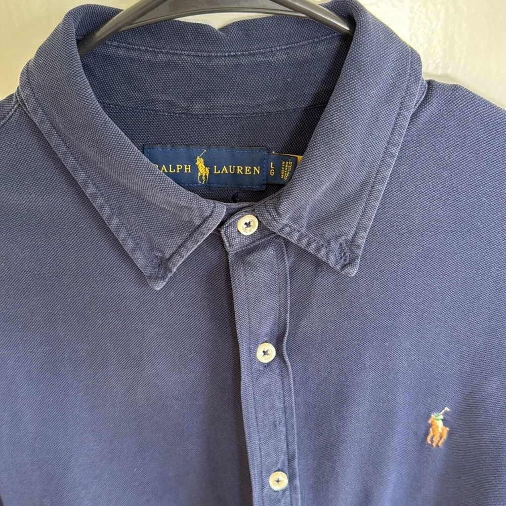 Polo Ralph Lauren Navy Long-Sleeve Button-Up Shirt